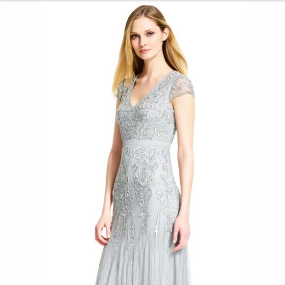 Adrianna Papell Dresses & Skirts - Adrianna Papell Blue/ Gray Sparkly Dress